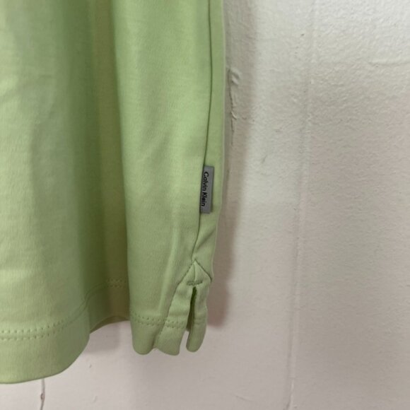 Calvin Klein Polo Shirt Light Green Casual Large - Picture 4 of 5